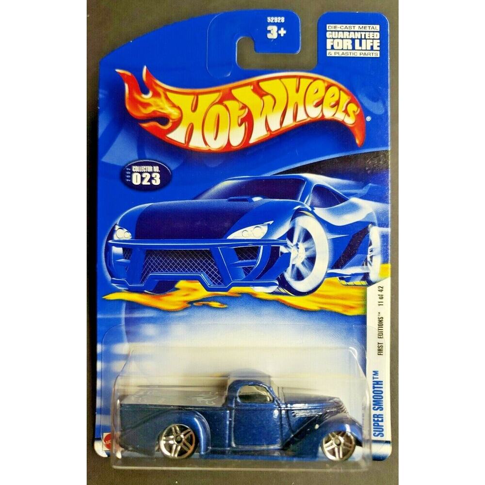 2002 - Super Smooth Hot Wheels Blue 023 11 of 42 First Edition HW7